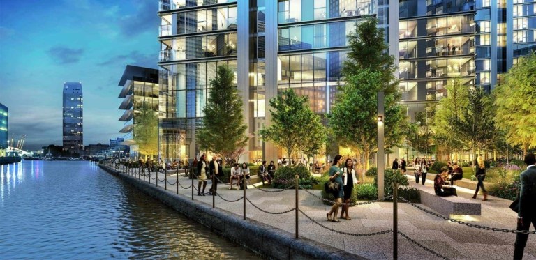 South Quay Plaza one bedroom flat