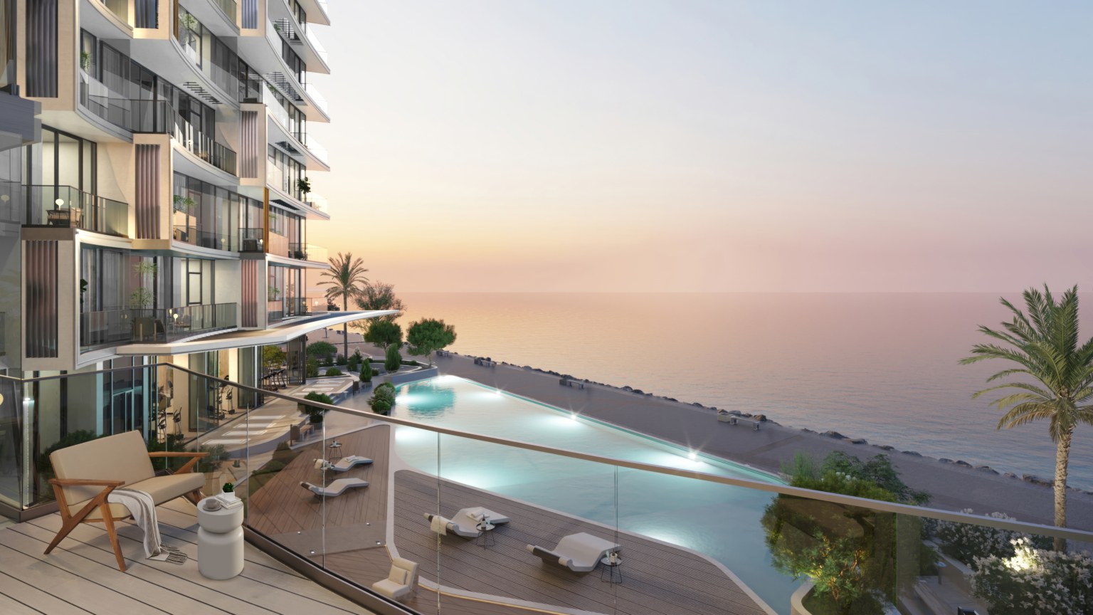 إطلالة على البحر من شرفة في Cala Del Mar