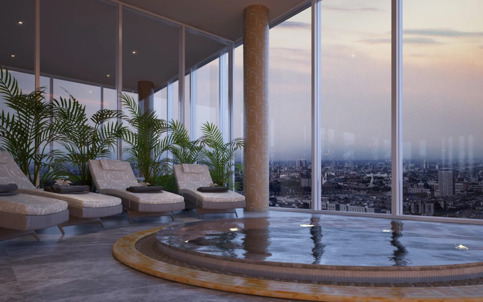 Inside an apartment at DAMAC Tower designed by Versace Home