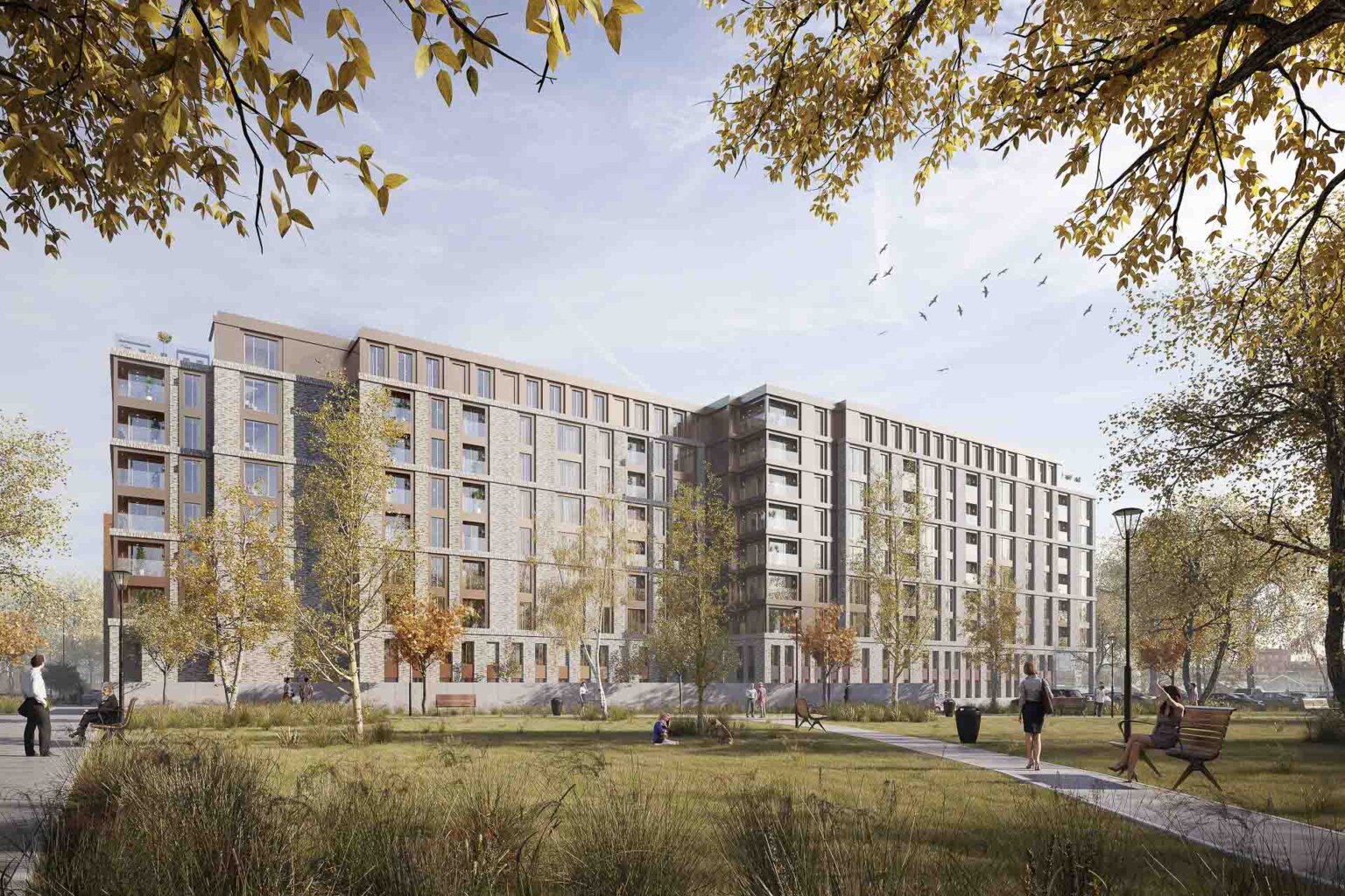 Central Park Liverpool: the scheme seen from Brassey Street