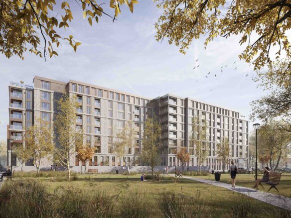 Central Park Liverpool: the scheme seen from Brassey Street