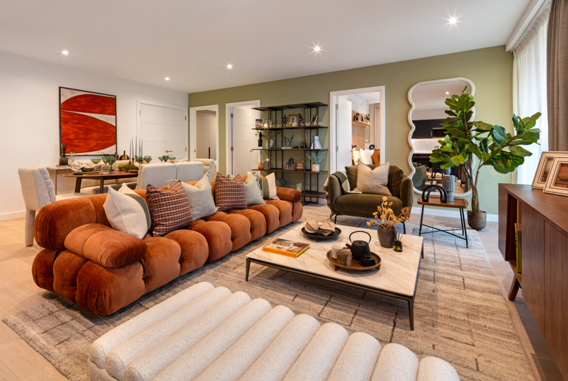 Fulton & Fifth 3 yatak odalı daire iç mekân