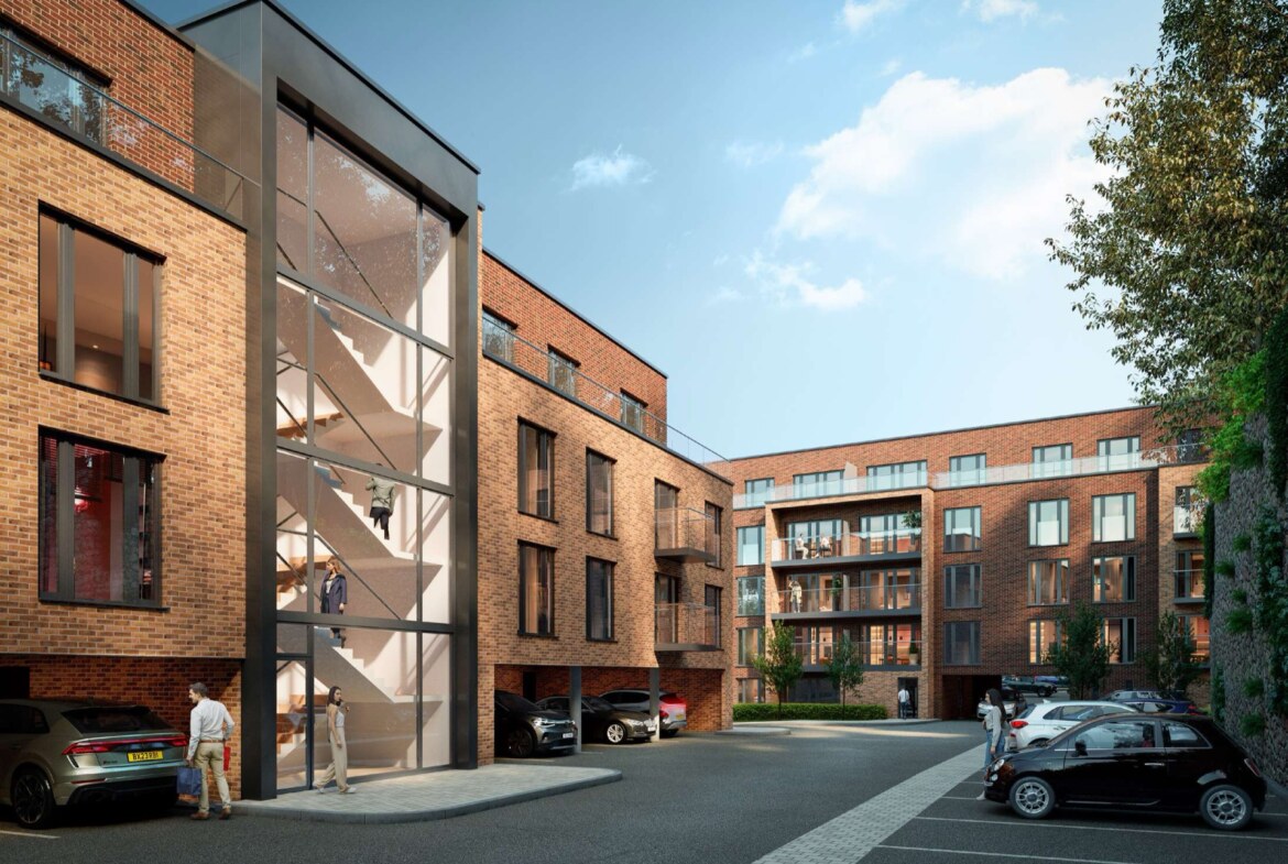 Interchange Residences iç avlu ve otopark